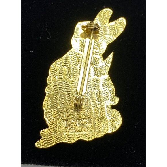 Vintage Beatrix Potter Peter Rabbit Enamel Cloisonné Pin Gold-Tone 1992 Collecti - Picture 7 of 7